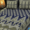 Gultax Multani Bedsheet blue color with tree pattren